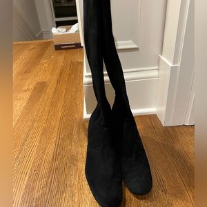 Tory Burch black suede wedge boots. 3 1/2” wedge heel.